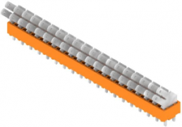 Leiterplattenklemme, 19-polig, RM 5 mm, 0,2-2,5 mm², 15 A, Flachstecker, orange, 9511960000