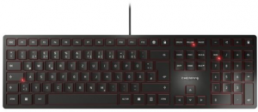 Tastatur KC 6000 SLIM, schwarz, Kabel, USB, Layout: Deutsch JK-1600DE-2