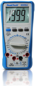 TRMS Digital-Multimeter P 2005, 10 A(DC), 10 A(AC), 1000 VDC, 1000 VAC, 200 µF, CAT III 1000 V, CAT IV 600 V