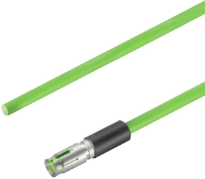 Sensor-Aktor Kabel, M12-Kabeldose, gerade auf offenes Ende, 4-polig, 3 m, PUR, grün, 4 A, 2003920300