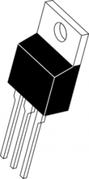 Bipolartransistor, PNP, 8 A, 100 V, THT, TO-220, TIP107G