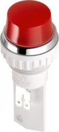 Singalleuchte mit Lampenfassung BA9s, 250 V, rot, Einbau-Ø 18.2 mm