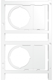 Polyamid Gerätemarkierer, (L x B) 56 x 36 mm, weiß, 4 Stk