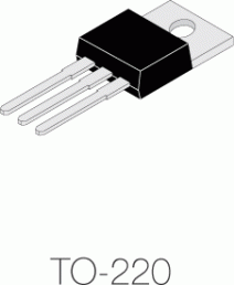 Bipolartransistor, PNP, 15 A, 100 V, THT, TO-220, BD912