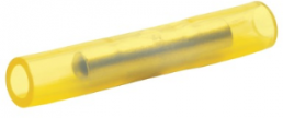 Stoßverbinder mit Isolation, 0,1-0,4 mm², AWG 26 bis 22, gelb, 20 mm