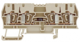 Bauelement-Reihenklemme, Federzuganschluss, 0,5-4,0 mm², 1 A, 6 kV, dunkelbeige, 1650340000