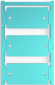 Polyamid Gerätemarkierer, (L x B) 60 x 30 mm, blau, 30 Stk
