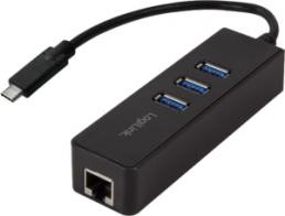 USB 3.0 Type-C 3-port Hub mit Gigabit Ethernet