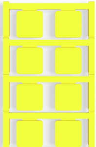 Polyamid Gerätemarkierer, (L x B) 22 x 22 mm, gelb, 80 Stk