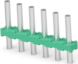 Leiterplattenklemme, 6-polig, RM 3.5 mm, 0,5-1,5 mm², 2 A, Stift, grün, 1986717-6