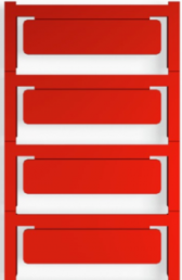 Polyamid Gerätemarkierer, (L x B) 60 x 15 mm, rot, 40 Stk