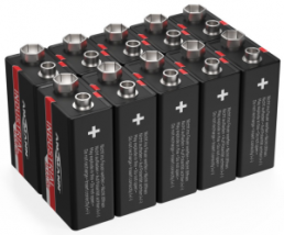 Alkali-Mangan-Batterie, 9 V, 6LR61, 9V, 9 V-Block