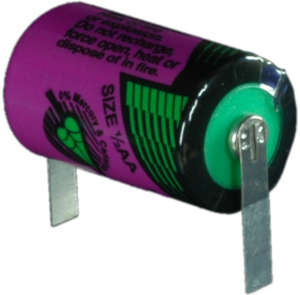 Lithium-Batterie, 3.6 V, 1/2R6, 1/2 AA, Rundzelle, Lötfahne