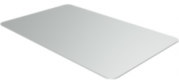 Aluminium Schild, (L x B) 85 x 54 mm, silber, 1 Stk