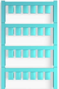Polyamid Gerätemarkierer, (L x B) 10 x 7 mm, blau, 240 Stk