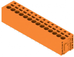 Leiterplattenklemme, 14-polig, RM 5.08 mm, 0,12-2,5 mm², 20 A, Federklemmanschluss, orange, 1331570000
