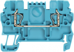 Durchgangsklemme, Federzuganschluss, 0,5-1,5 mm², 2-polig, 17.5 A, 6 kV, blau, 1775490000