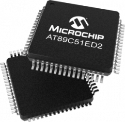 80C51 Mikrocontroller, 8 bit, 60 MHz, VQFP-64, AT89C51ED2-RDTUM
