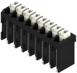Leiterplattenklemme, 8-polig, RM 3.5 mm, 0,13-1,5 mm², 12 A, Federklemmanschluss, schwarz, 1870700000