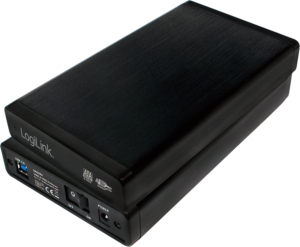 USB 3.0 3,5" S-ATA HDD Gehäuse, Aluminium, schwarz
