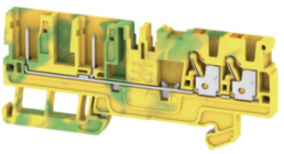 Schutzleiter-Reihenklemme, Push-in-Anschluss, 0,5-2,5 mm², 4-polig, 8 kV, gelb/grün, 1513920000
