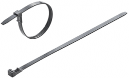 Kabelbinder, lösbar, Polyamid, (L x B) 200 x 7.5 mm, Bündel-Ø 3 bis 50 mm, schwarz, -40 bis 85 °C