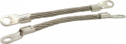 Masseband, konfektioniert, Kupfer, vernickelt, 13,0 mm², (L) 125 mm, Loch-Ø 5 mm, CRL260-13.0-125-BB
