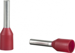 Insulated Wire end ferrule, 1.0 mm², 12 mm long, DIN 46228/4, red, DZ5CE010L6D