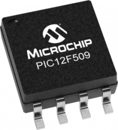PIC microcontroller, 8 bit, 4 MHz, SOIC-8, PIC12F509T-I/SN