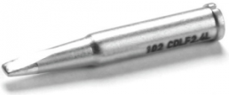 Soldering tip, Chisel shaped, Ø 5.2 mm, (L x W) 35 x 2.4 mm, 0102CDLF24L/SB