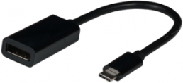 USB type C - DP1.2 adapter, 4K60Hz, black