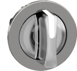 Front element, unlit, latching, waistband round, white, 3 x 45°, mounting Ø 30.5 mm, ZB4FK1313