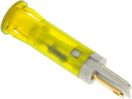 LED signal light, 24 V (DC), yellow, 0.03 cd, Mounting Ø 6 mm, LED number: 1