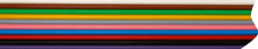 Flat ribbon cable, 20 pole, pitch 1.4 mm, 0.25 mm², PVC