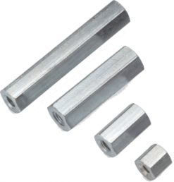 Hexagonal spacer bolt, Internal/Internal Thread, M6/M6, 35 mm, steel