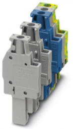 Plug, screw connection, 0.14-4.0 mm², 1 pole, 24 A, 6 kV, gray, 3045376