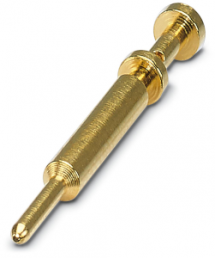 Pin contact, 0.5-1.5 mm², crimp connection, nickel-plated/gold-plated, 1244925