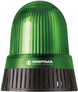 Permanent/blinking light, Ø 146 mm, 108 dB, green, 115-230 VAC, 431 200 60