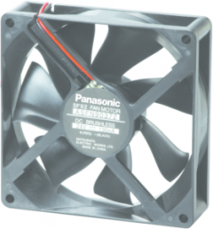 DC axial fan, 12 V, 92 x 92 x 25 mm, 60 m³/h, 30 dB, ball bearing, Panasonic, ASFP92371