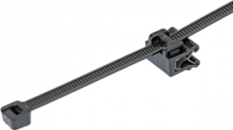 Edge clip, max. bundle Ø 48 mm, nylon/steel galvanized, black, (L x W x H) 188 x 14 x 11.9 mm