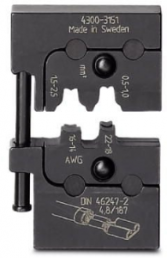 Crimping die for Non-insulated slip-on sleeves, 0.5-2.5 mm², AWG 22-14, 1212084