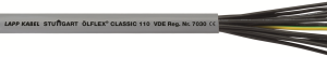 PVC control line ÖLFLEX CLASSIC 110 14 G 1.0 mm², AWG 18, unshielded, gray