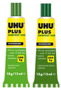 2 components adhesive 33 g cartridge, UHU PLUS ENDFEST 300 33G