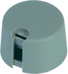 Rotary knob, 6 mm, plastic, gray, Ø 20 mm, H 16 mm, A1020068