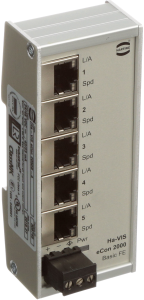Ethernet switch, unmanaged, 5 ports, 100 Mbit/s, 24-48 VDC, 24020050010