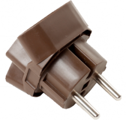 Triple connector, 1022, brown