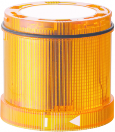 Led flashlight element, Ø 70 mm, yellow, 24 V AC/DC, IP65