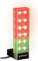 LED signal tower, green/yellow/red, 24 VDC, IP65