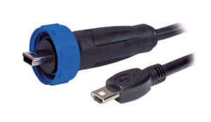 USB 2.0 Adapter cable, mini USB plug type B to USB plug type A, 2 m, black