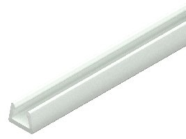 Mini cable duct, (L x W x H) 2000 x 9.5 x 7.5 mm, PVC, transparent, LC57